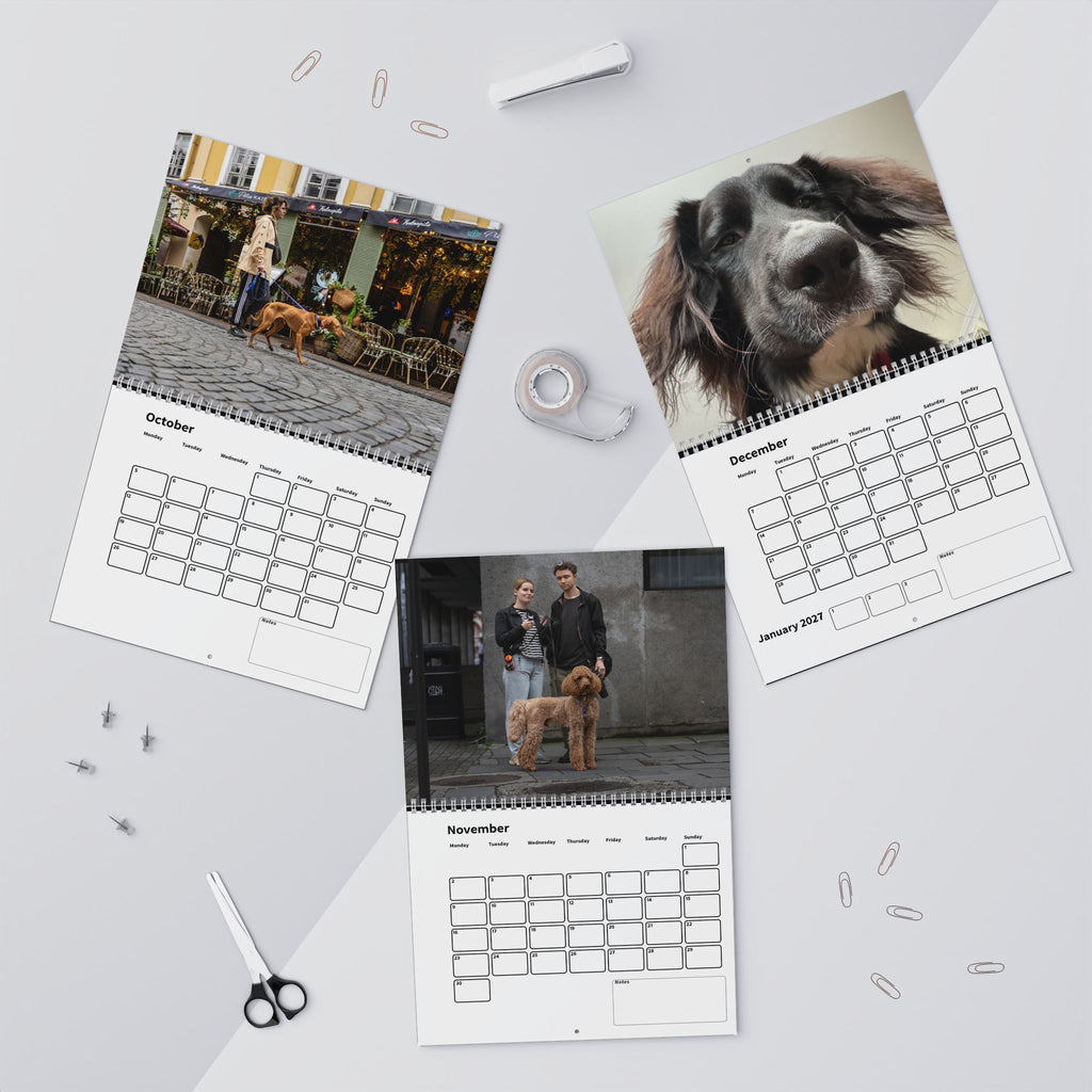 Dog Lover's 2026 Wall Calendar, Custom Dog Calendar, Gift Calendar, Desk Calendar with Photos, Personalized Calendar 2026