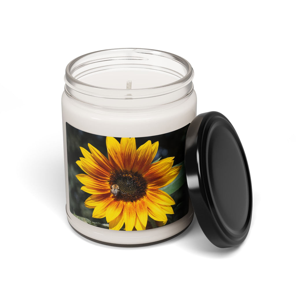 Sunflower Scented Soy Candle — 9oz Floral Jar Candle