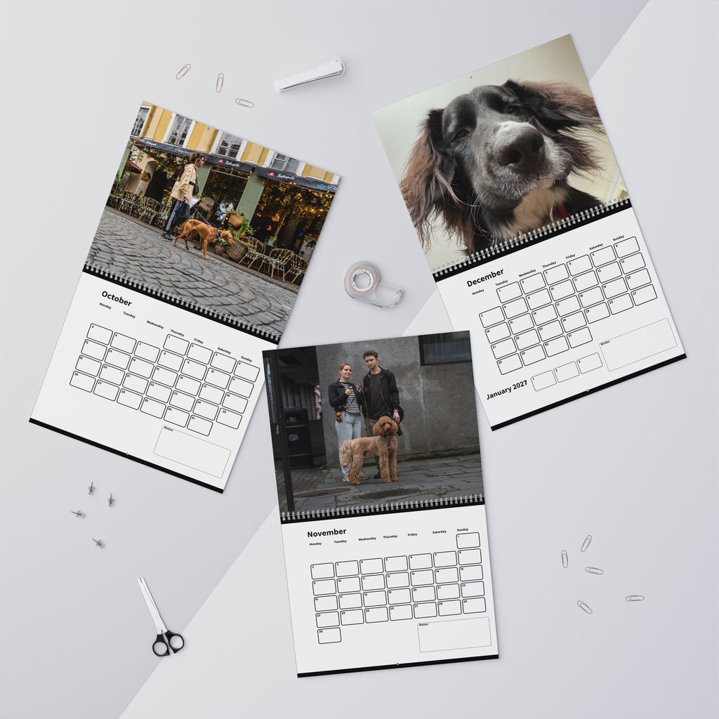 Dog Lover's 2026 Wall Calendar, Custom Dog Calendar, Gift Calendar, Desk Calendar with Photos, Personalized Calendar 2026