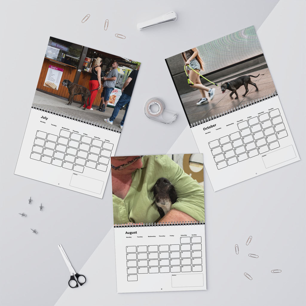 Dog Lover's 2026 Wall Calendar, Custom Dog Calendar, Gift Calendar, Desk Calendar with Photos, Personalized Calendar 2026